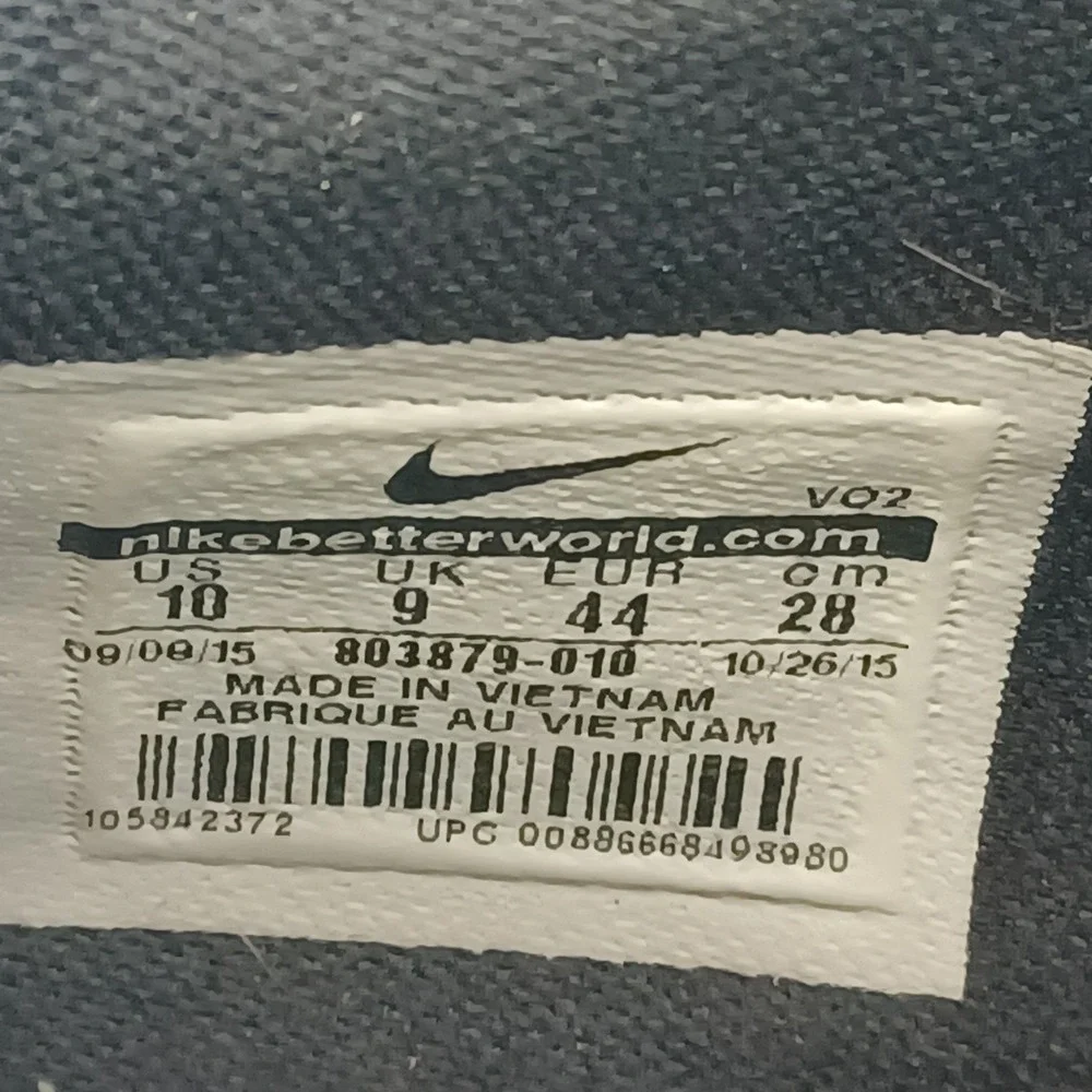 Nike Lunar Caldra Mens Training Shoes Black Red White 803879-010 Size 10